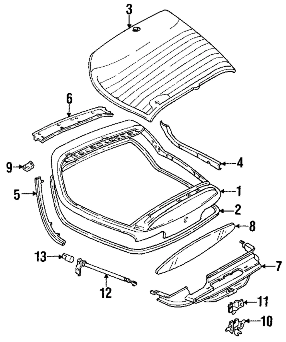 Lift Cylinder - Driver's Side (LH) - Mazda (EA04-63-620G)