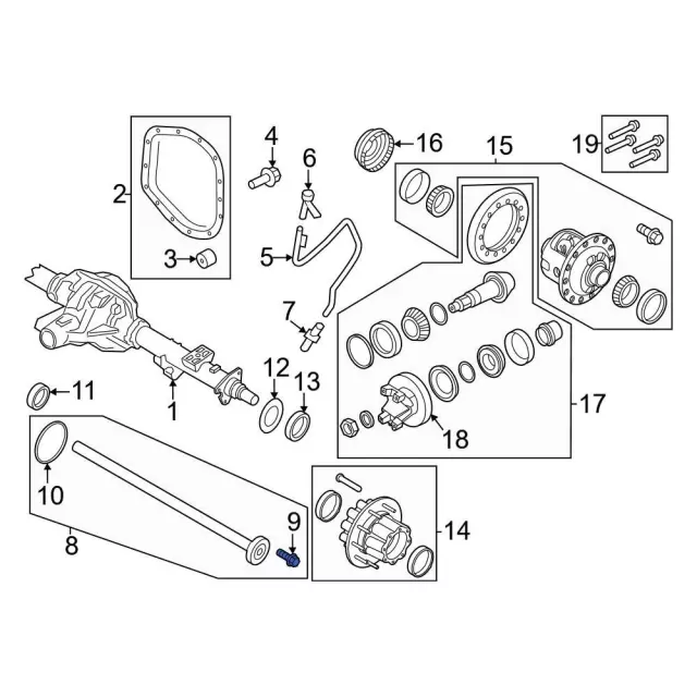 Axle Shaft Bolt - Ford (F3TZ-4A140-A) - view 3