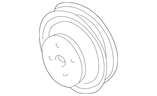 Engine Water Pump Pulley - Ford (F87Z-8509-AB) - view 5