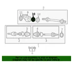 Cv Axle Shaft Carrier Bearing - Mazda (FA09-25-155) - view 5