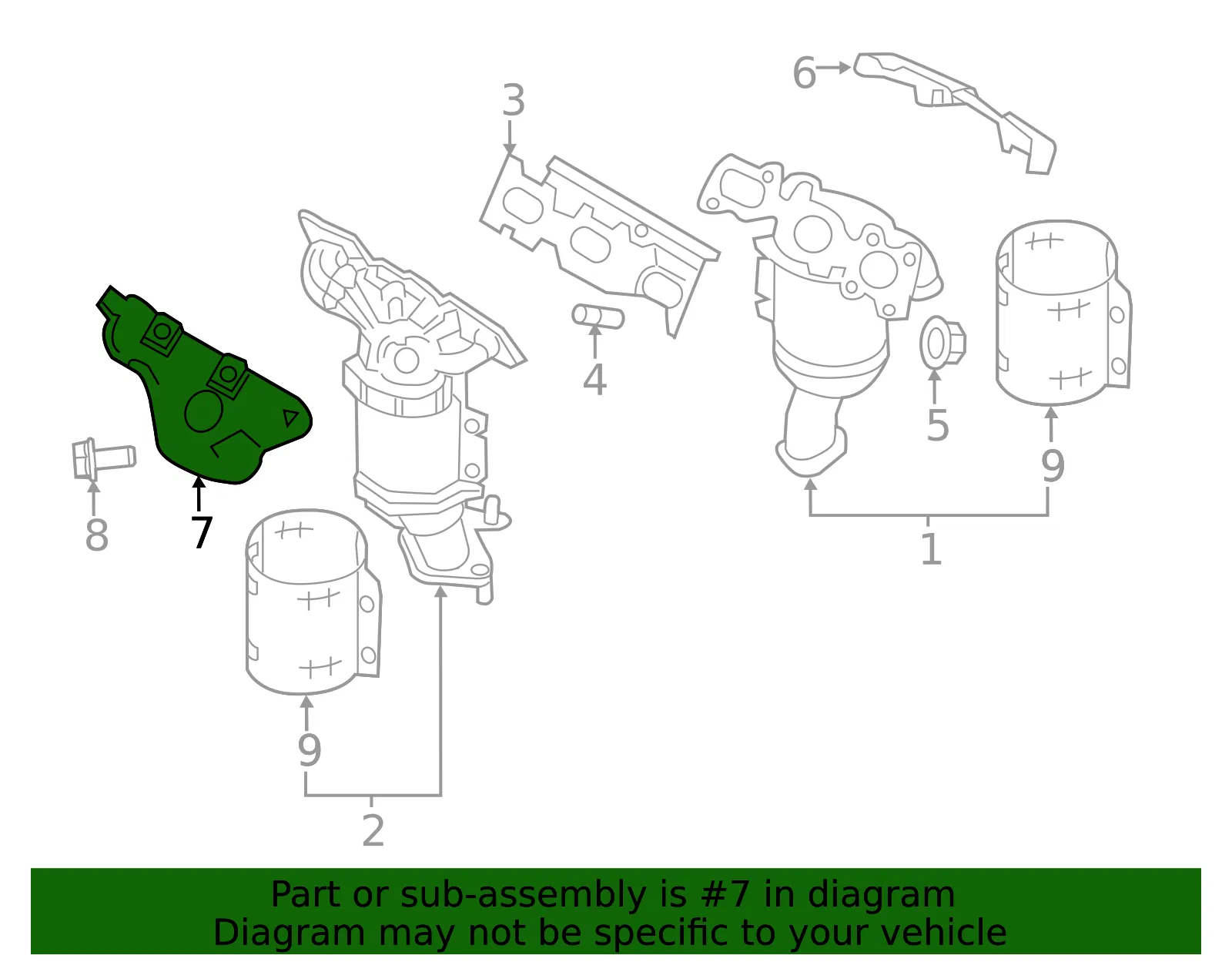 Exhaust Manifold Heat Shield - Ford (FB5Z-9A462-B) - view 12