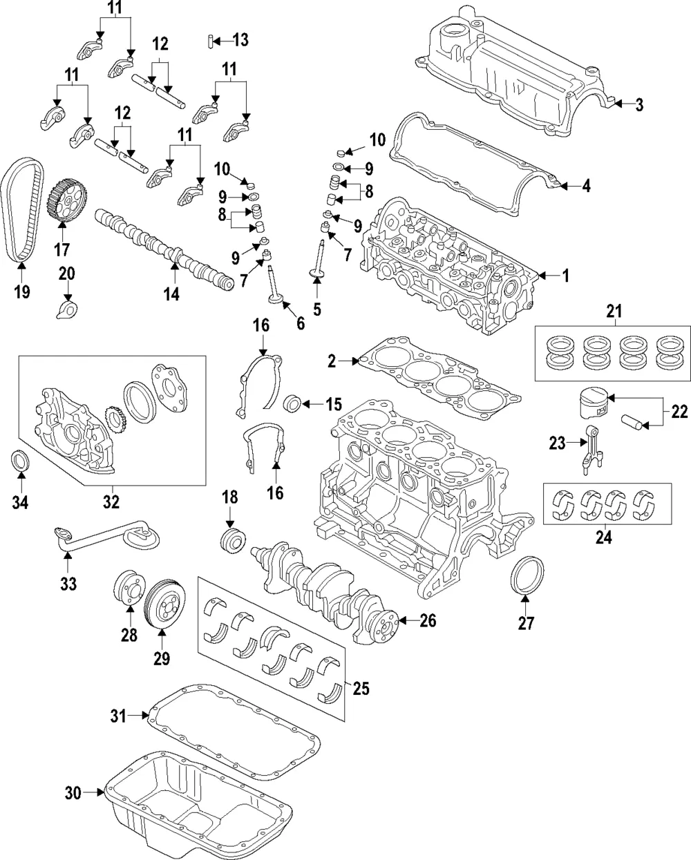 Belt Timing - MAZDA (FE0212205)