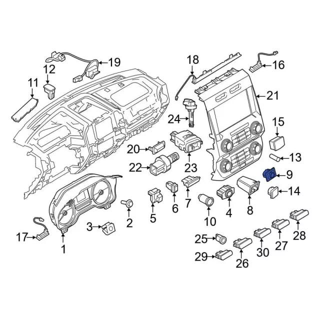 Transfer Case Switch - Ford (FL3Z-14B166-DA) - view 7