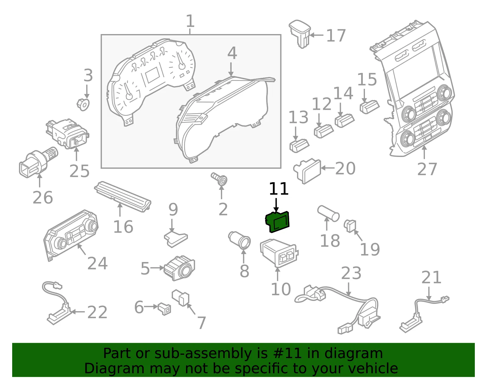 Transfer Case Switch - Ford (FL3Z-14B166-EA) - view 7