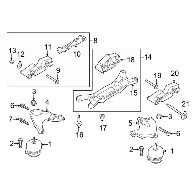Engine Mount Support Bracket - Ford (FR3Z-6068-B) - view 4