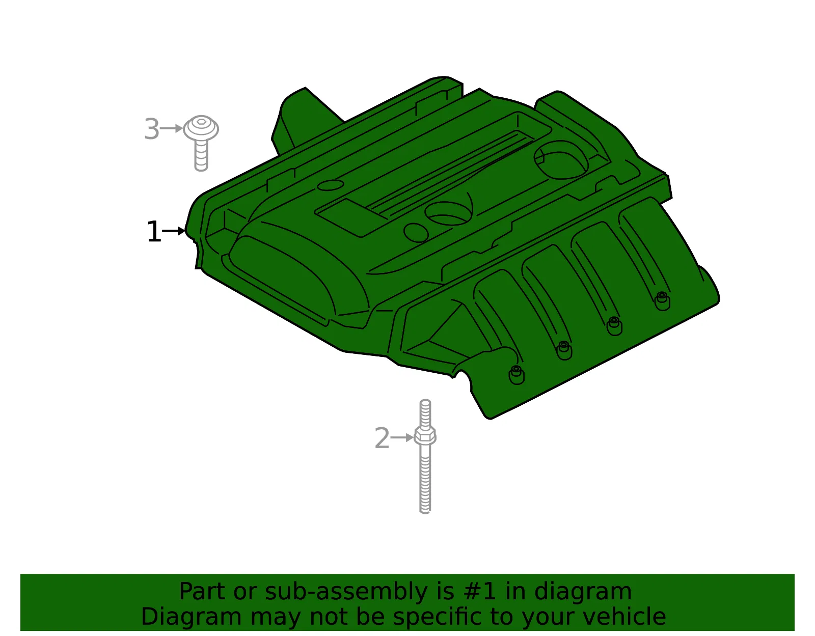 Engine Cover - Ford (FR3Z-6A949-C) - view 6