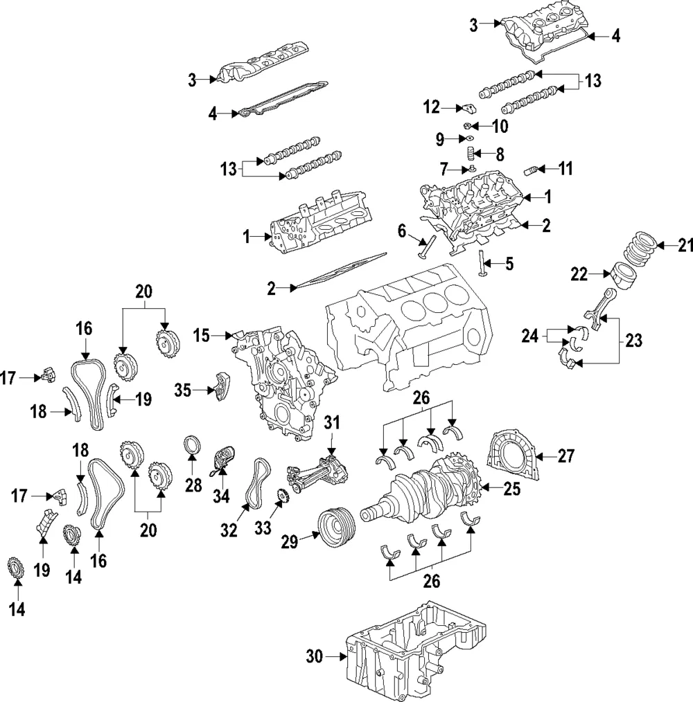 Camshaft Seal - Driver's Side (LH) - Ford (FT4Z-6250-B) - view 3