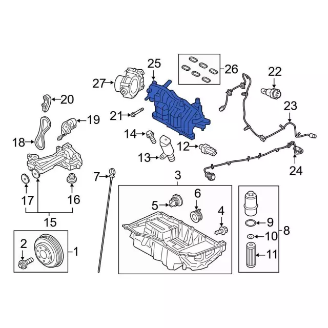 Intake Manifold - Ford (FT4Z-9424-E) - view 7