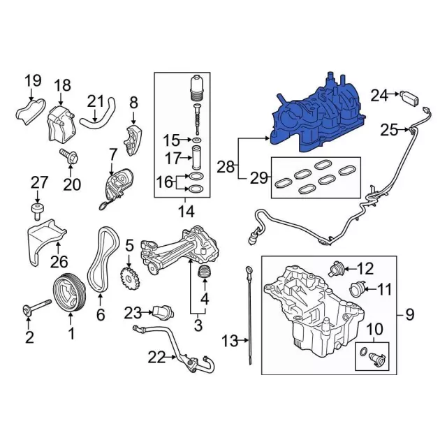Intake Manifold - Ford (FT4Z-9424-E) - view 9
