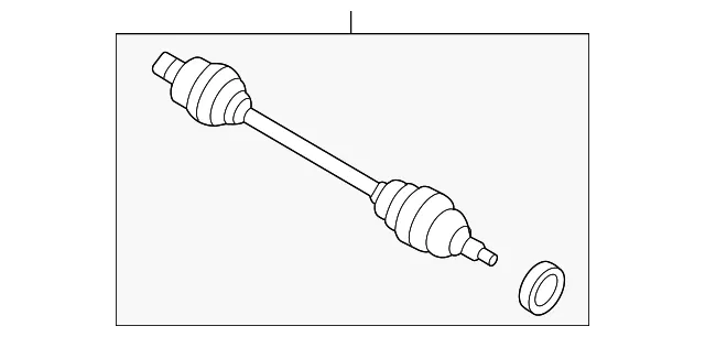 Axle Assembly - Driver's Side (LH) - Mazda (GD56-25-60XB)