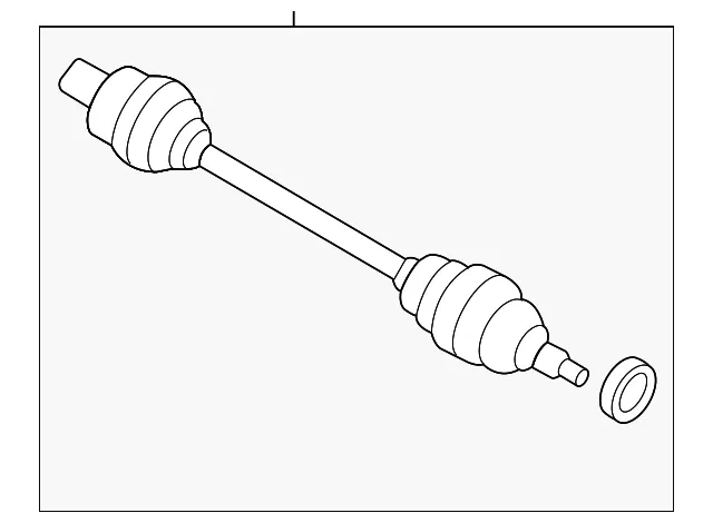 Axle Assembly - Driver's Side (LH) - Mazda (GD70-25-60XA)
