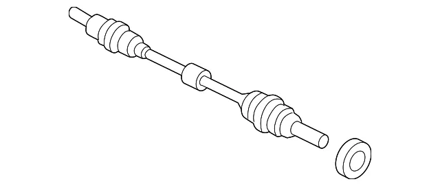 Axle Assembly - Driver's Side (LH) - Mazda (GP16-25-60XR-0B)