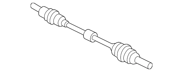 Axle Assembly - Passenger Side (RH) - Mazda (GP40-25-50X)
