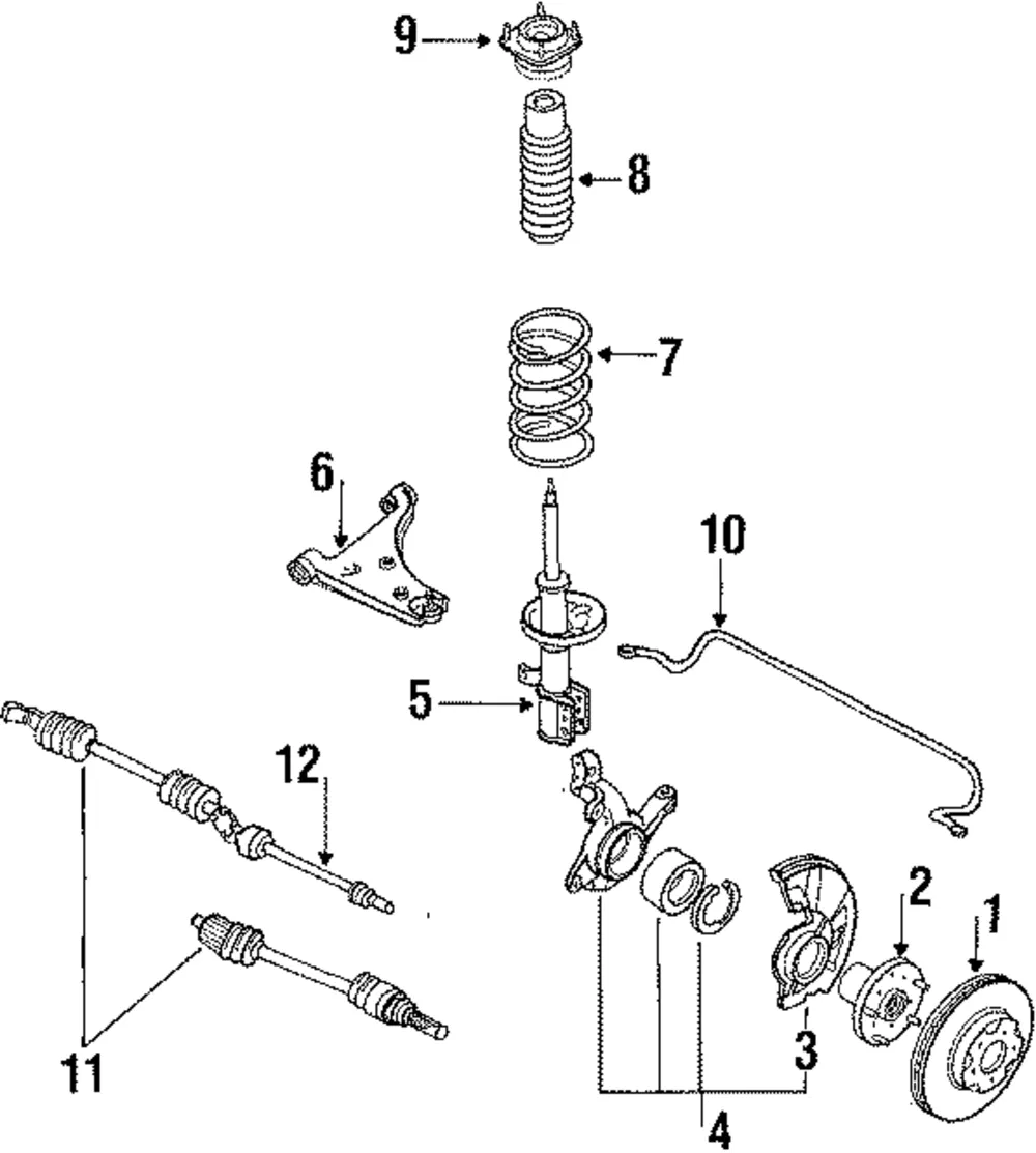 Cv Axle Assembly - Driver's Side (LH) - Mazda (GT43-25-600A)