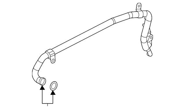 Engine Coolant Pipe Gasket - Mazda (H301-15-540)