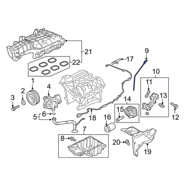 Engine Oil Dipstick - Ford (HL3Z-6750-B) - view 5