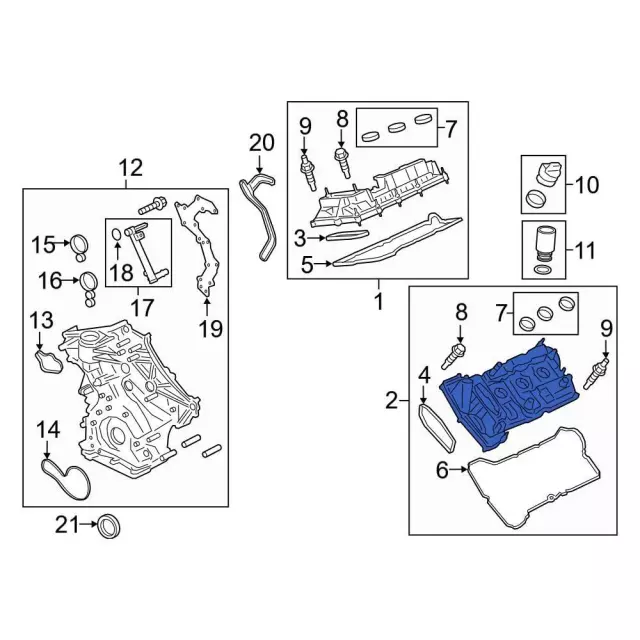 Engine Valve Cover - Ford (JT4Z-6582-E) - view 2