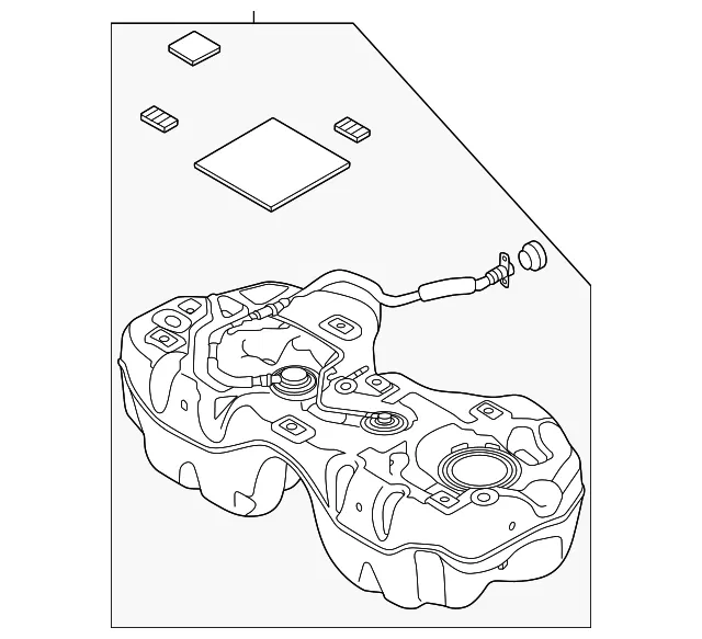 Fuel Tank - Mazda (KMW8-42-110B)