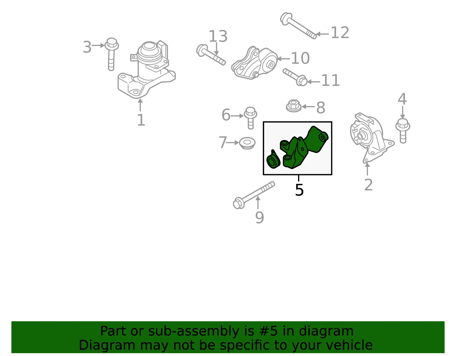 Bracket No 4 Engine - MAZDA (L2303908YD) - view 2