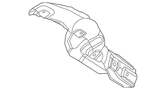 Exhaust Manifold Heat Shield - Mazda (L512-13-390C) - view 2