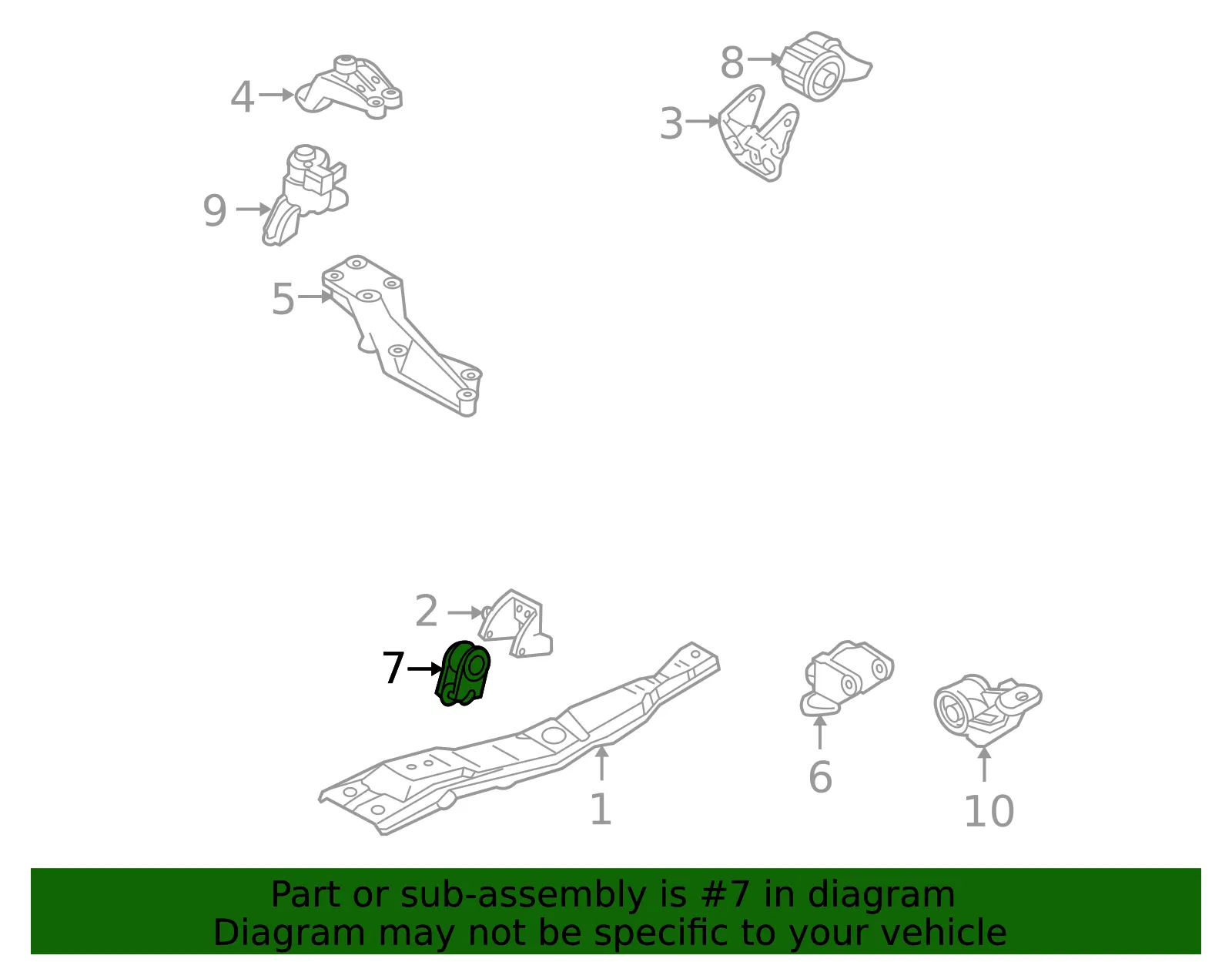 Engine Mount - Mazda (LD47-39-050A) - view 3