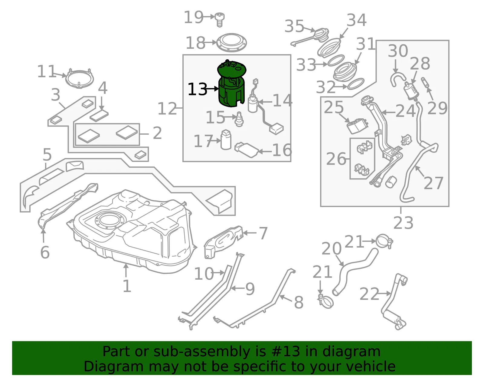 Fuel Pump - Mazda (LFB61335ZB) - view 3