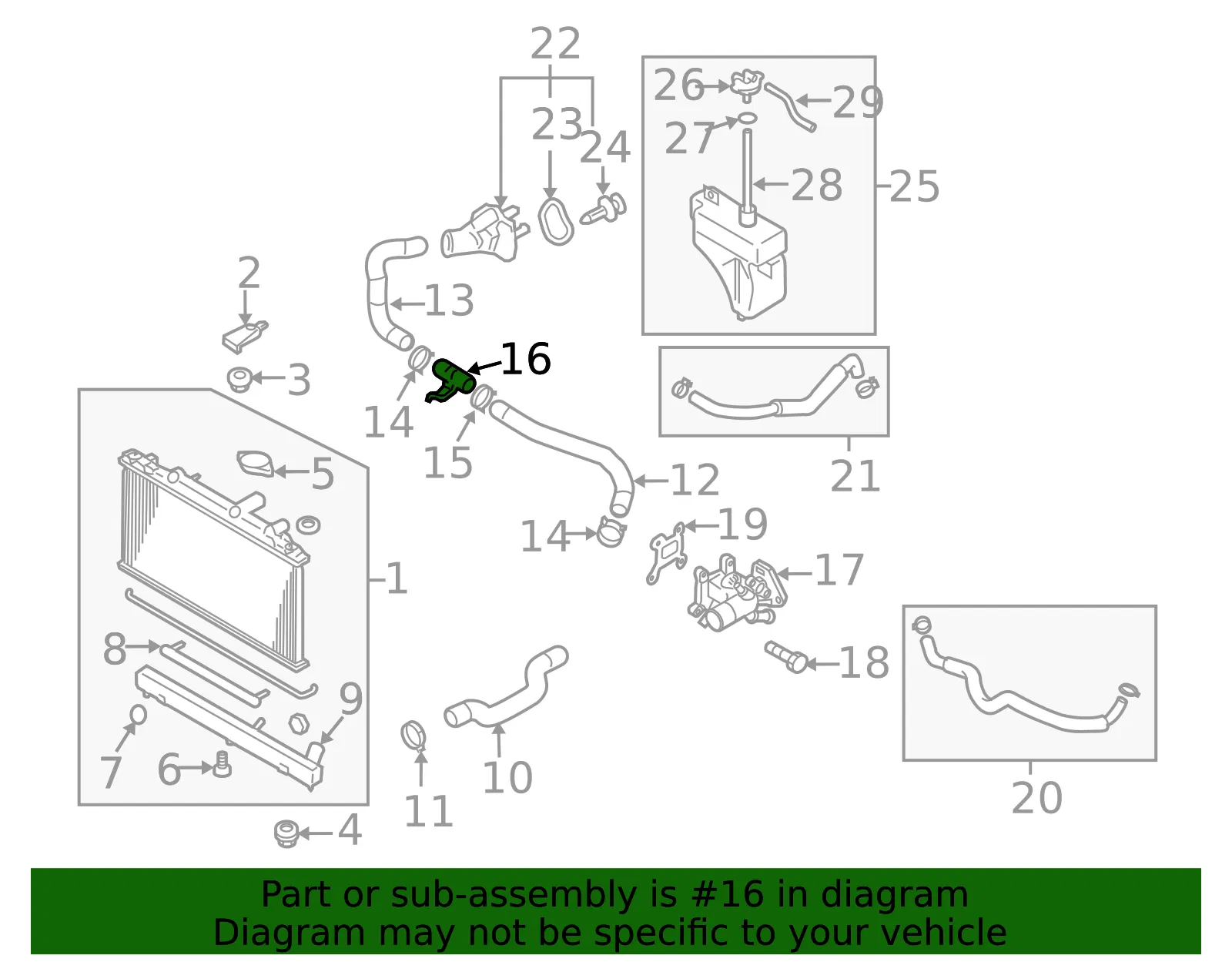 Engine Coolant Pipe - Mazda (LFDA-15-191A) - view 3