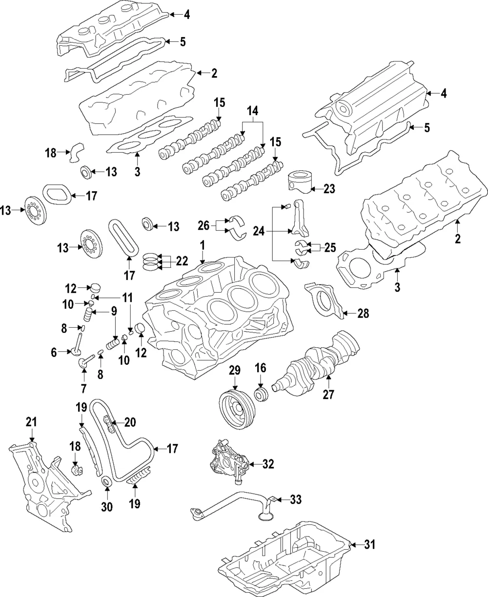 Cylinder Head Assembly - Driver's Side (LH) - Ford (LK4Z-6049-C)