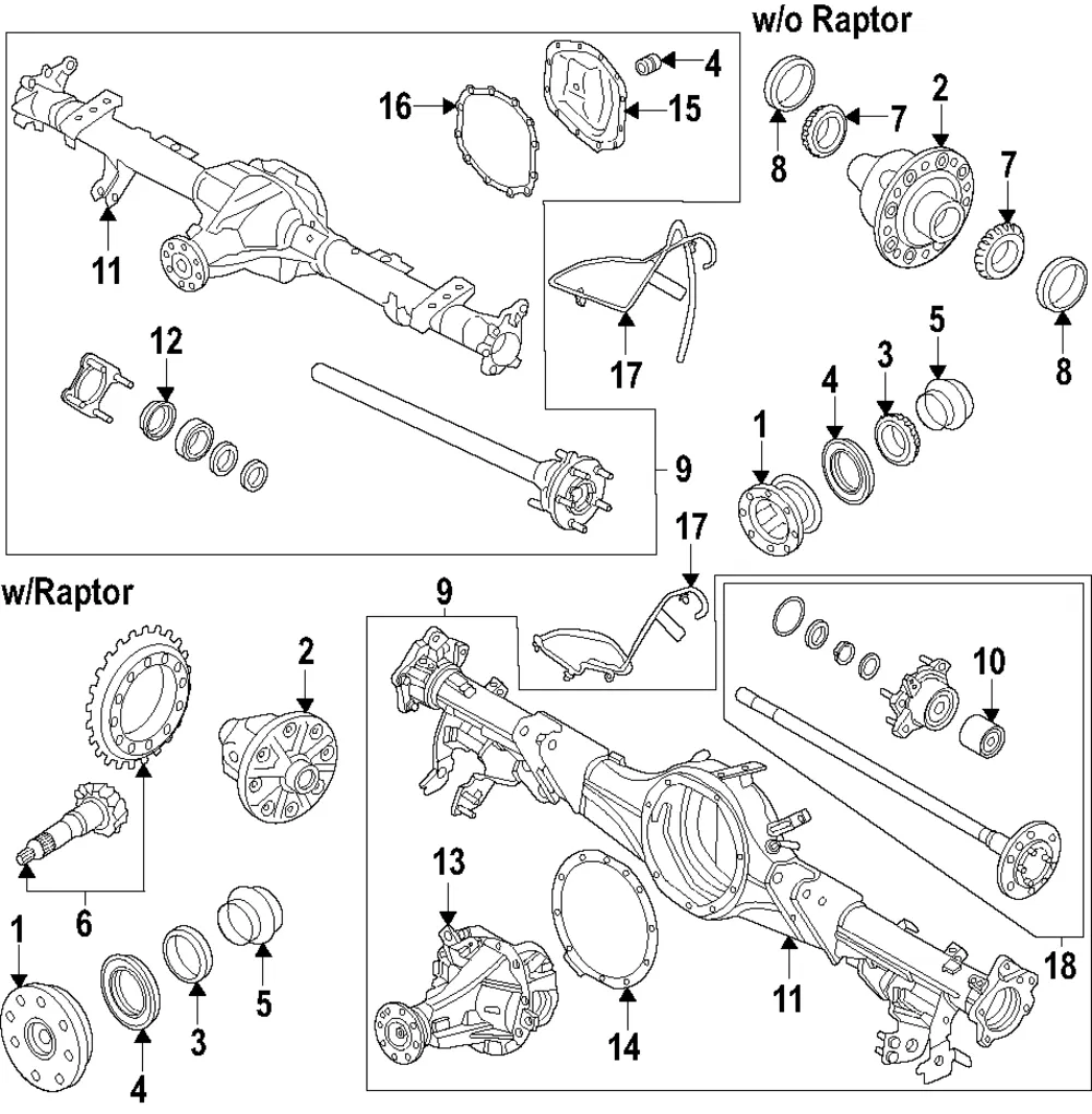Differential And Carrier Assembly - Ford (MB3Z-4200-AB)