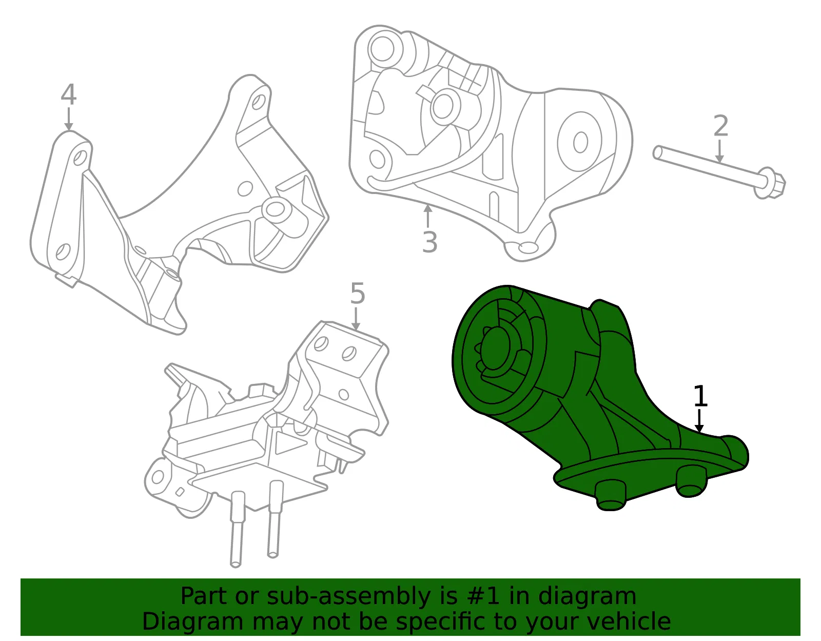 Engine Mount - Ford (MB3Z-6038-P) - view 3