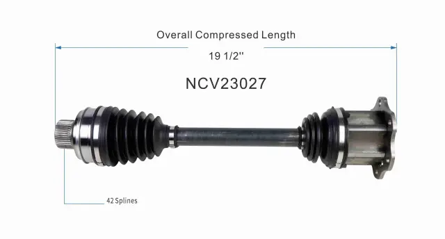 13-17 Audi Q5 CV Axle Assembly  - Front - GSP (NCV23027) - view 6