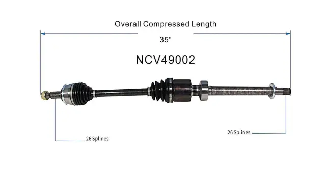 05-08 Mini Cooper CV Axle Assembly  - Front Right - GSP (NCV49002) - view 6