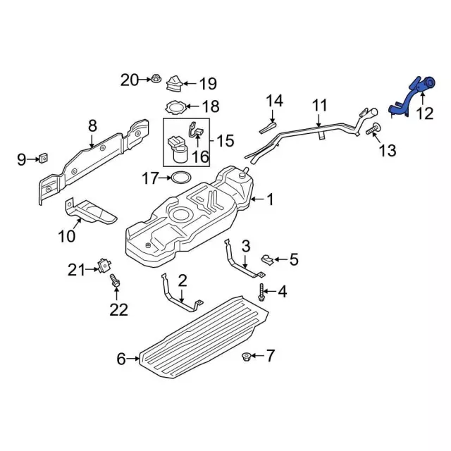 Fuel Tank Filler Neck - Ford (NL1Z-9034-C)