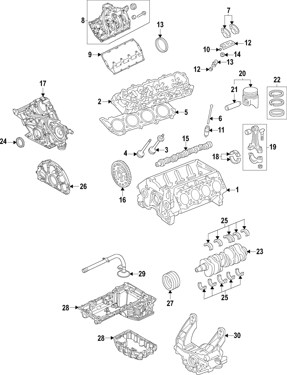 Engine Piston Ring - Ford (PC3Z-6148-B) - view 2