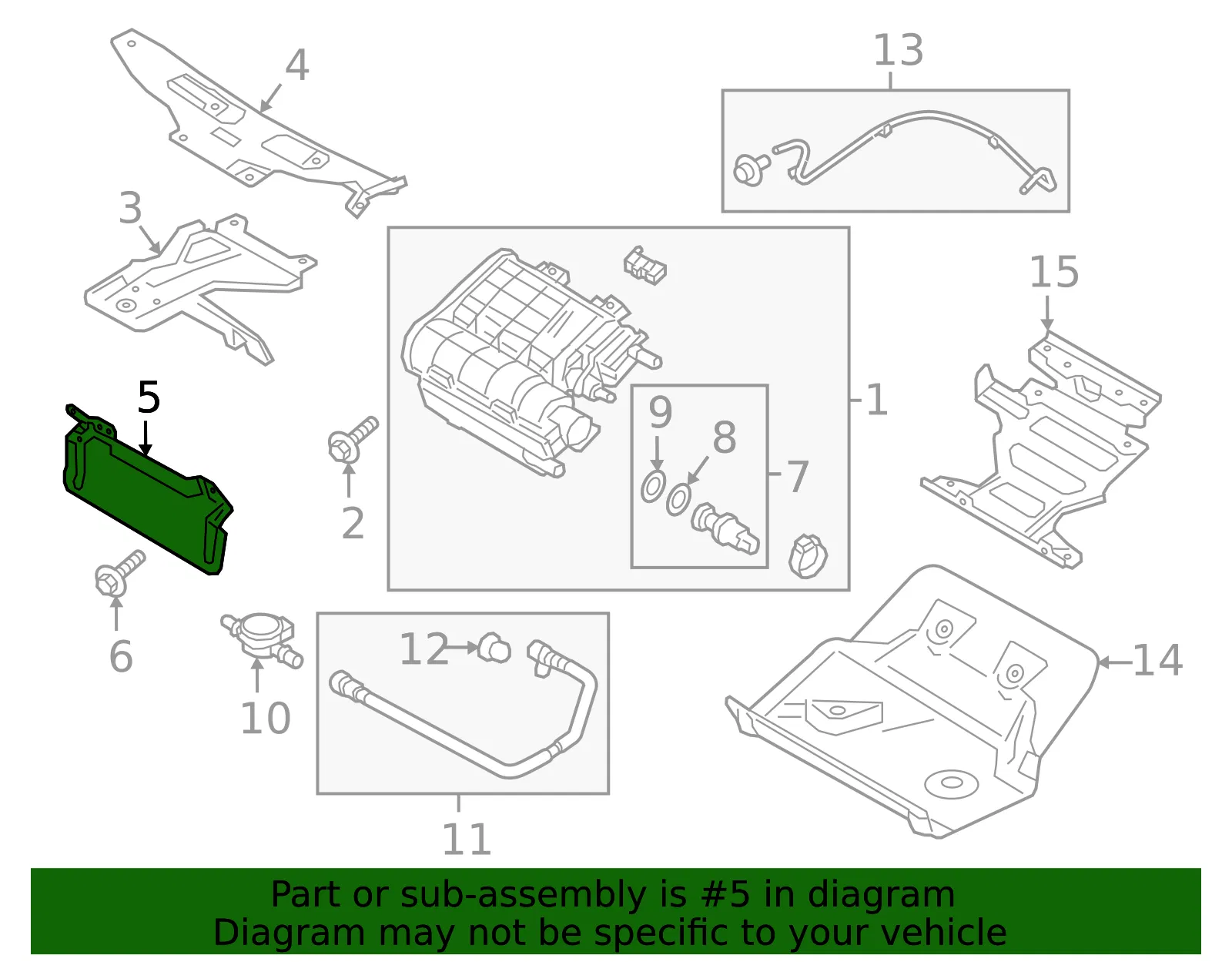 Vapor Canister Bracket - Mazda (PEHP-13-961) - view 3