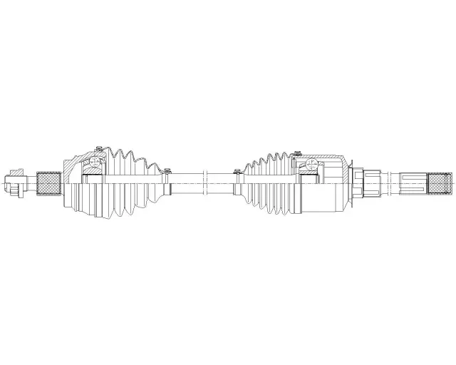 Mercedes-Benz (3.5) CV Axle Assembly  - Front Right - GSP (PR48046)