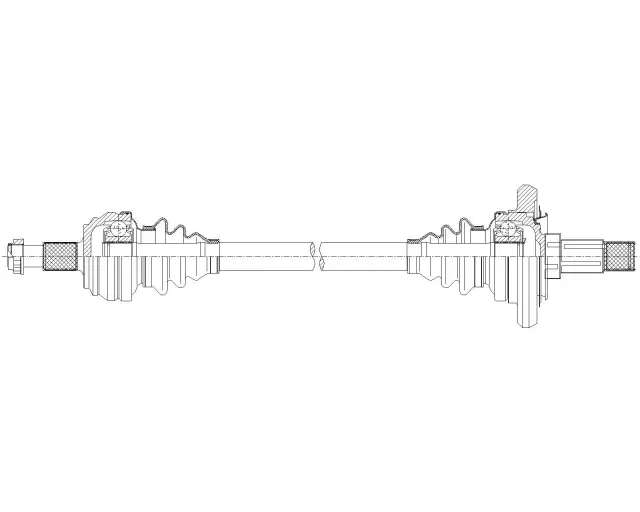 16-17 Mercedes-Benz GLC300 CV Axle Assembly  - Rear Right - GSP (PR48070)