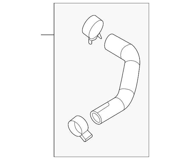 Engine Coolant Overflow Hose - Mazda (PX28-15-73X)