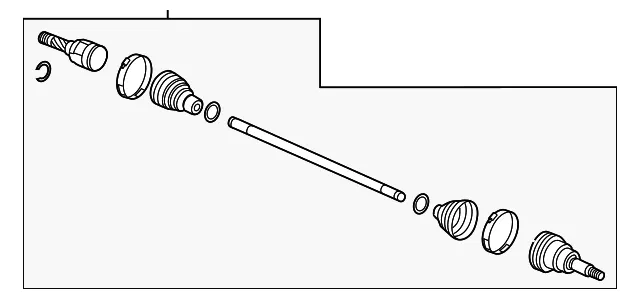 Axle Assembly - Ford (PX6Z-4K138-B)