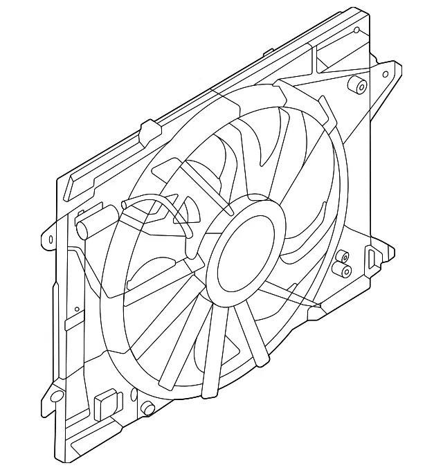Motor And Fan Assembly Engine Coo - Ford (PZ1Z-8C607-B)
