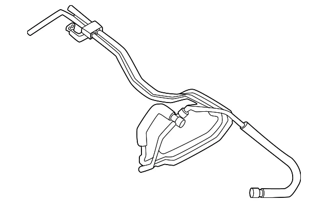 Automatic Transmission Oil Cooler Hose Assembly - Ford (RL1Z-7G071-A)