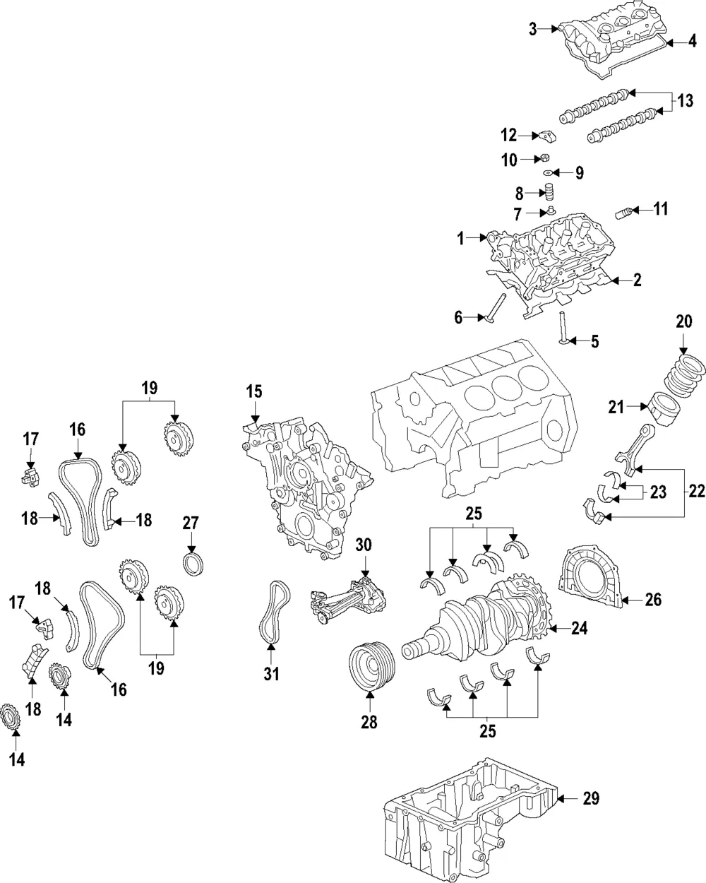 Engine Timing Chain Guide - Ford (RL3Z-6B274-B) - view 7