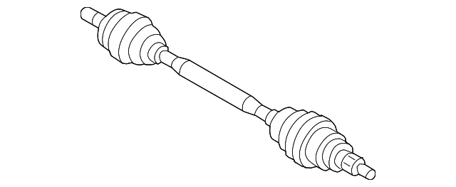 Axle Assembly - Driver's Side (LH) - Mazda (RTC4-25-60XA)