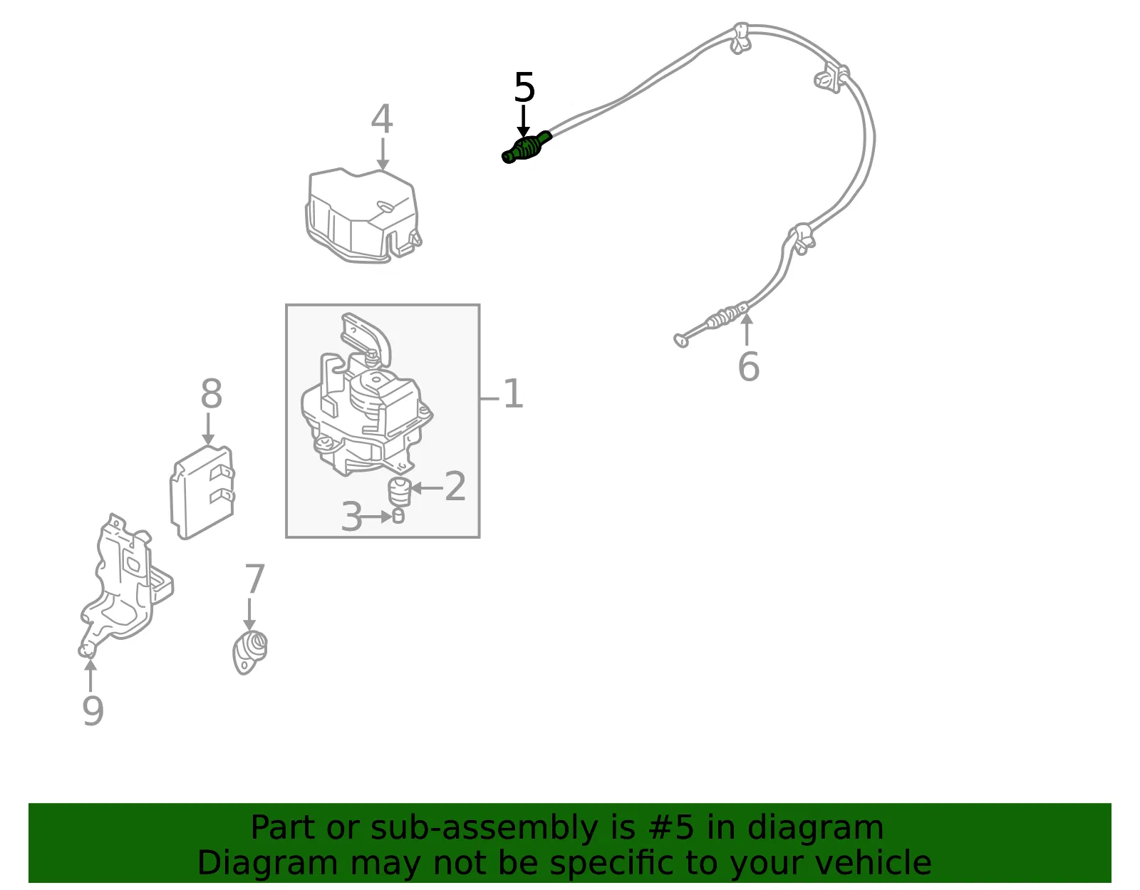 Cable Throttle - MAZDA (TA024166XA) - view 2
