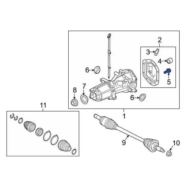 Differential Cover Bolt - Ford (W505262S439) - view 4