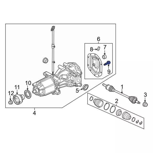 Differential Cover Bolt - Ford (W505262S439) - view 5