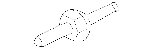 Engine Cooling Fan Clutch Stud - Ford (W713461S437) - view 5