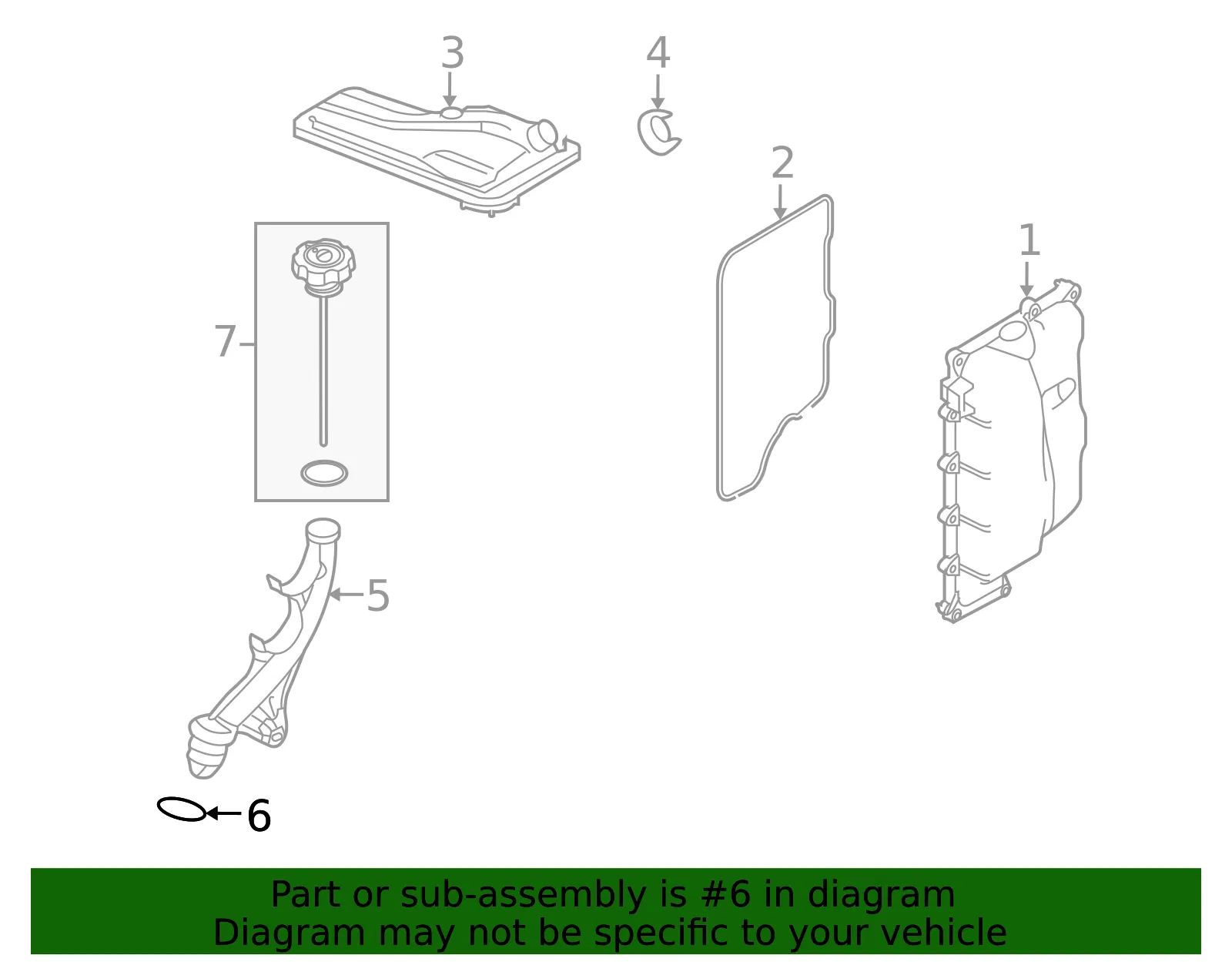 Automatic Transmission Dipstick Tube O-Ring - Ford (W714078S300) - view 8