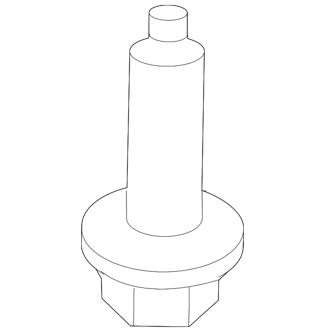 Automatic Transmission Oil Cooler Bolt - Ford (W722268-S437) - view 2