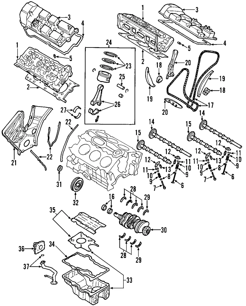 Cylinder Head - Driver's Side (LH) - Mazda (ZZC4-10-1A0R-0A)